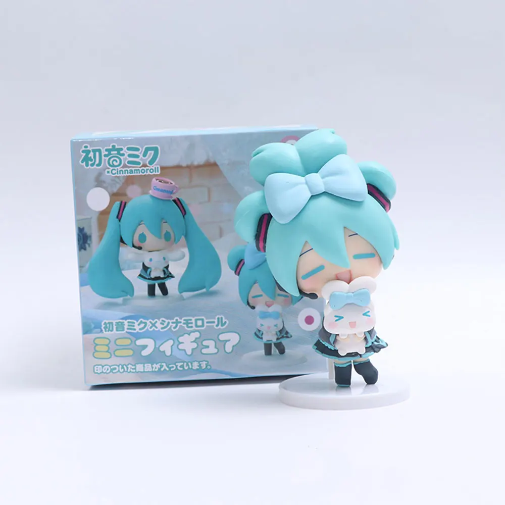 10CM Anime Hatsune Miku Figure Big-eared dog Hatsune Miku Gift Collection Figuregift Doll Collection Decoration PVC