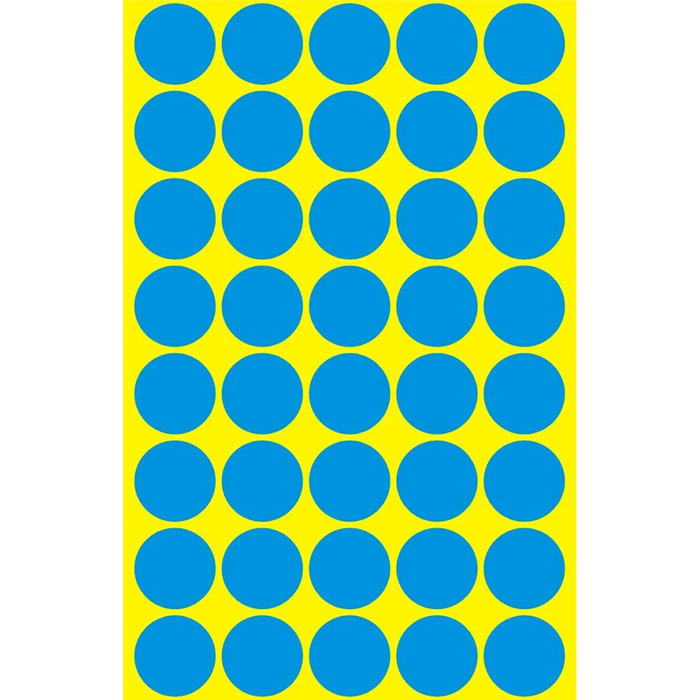 

30 Sheets Sticky Paper for Crafts Color Dot Stickers Self-adhesive Round Labels Circle