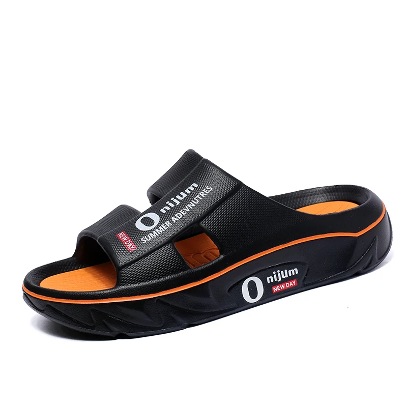 

Мужские летние шлепанцы из ЭВА, домашние тапочки для мужчин, нескользящие сандалии для пар, удобная уличная пляжная обувь для взрослых
