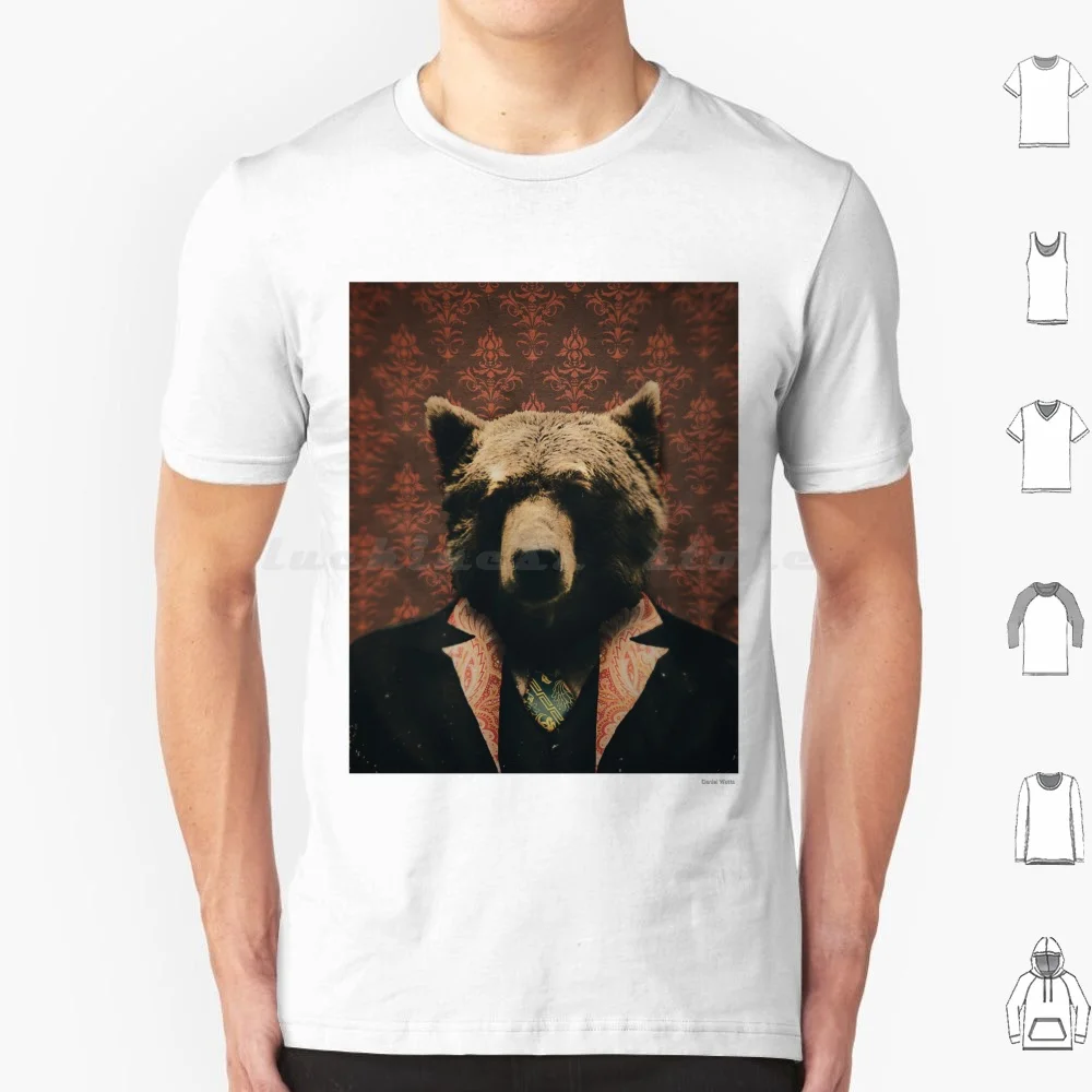 Spencer The Blazer Wearing Bear T Shirt Cotton Men Women DIY Print Bear Blazer Spencer Patterns Fancy Animals Cute Hipster Posh