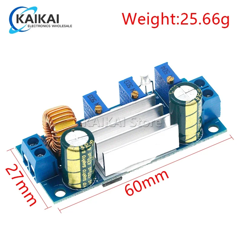 Automatic Protection! 5A Max DC-DC XL4005 Step Down Buck Power Supply Module Adjustable CC/CV Lithium Charge Board for Arduino