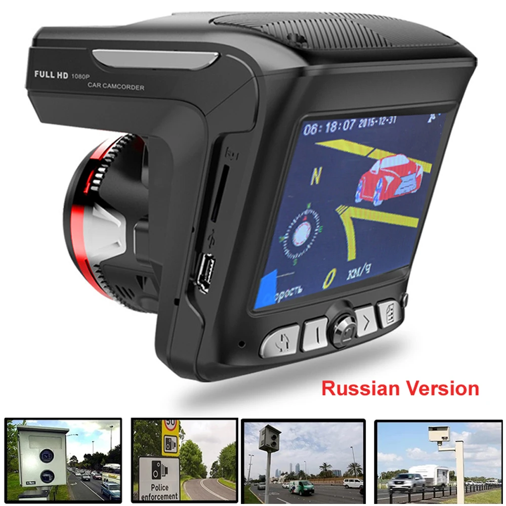 

Car Speed Detector 3 IN 1 DVR Dash Cam Recorder X7 FHD 1080P DVR video Recorder Reaview DVR Camera English or Russian Version