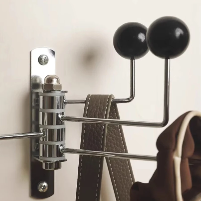 Retro Hanger Hooks Decorative Clothes Organizer Metal Multifunctional Storage Rotating Coat Racks