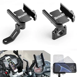 For BENELLI TRK 502 Leoncino 500 200 BJ250 BJ500 TNT 125 300 600 502c Motorcycle Handlebar Mobile Phone Holder GPS Stand Bracket