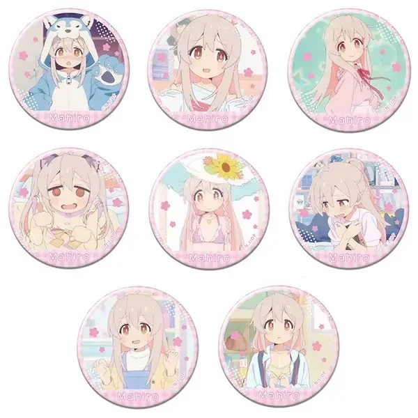 Oyama Mahiro Oyama Mihari Kaede Hozuki Enamel Pin Anime Badges on Backpack Lapel Pins Brooches Personality Jewelry Friends Gift