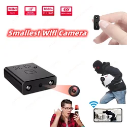 Smallest 1080P HD Mini WIFI Camera Invisible Espia Cam IP Remote Monitoring Body Cam IR Night Vision Built-in Battery Camcorders