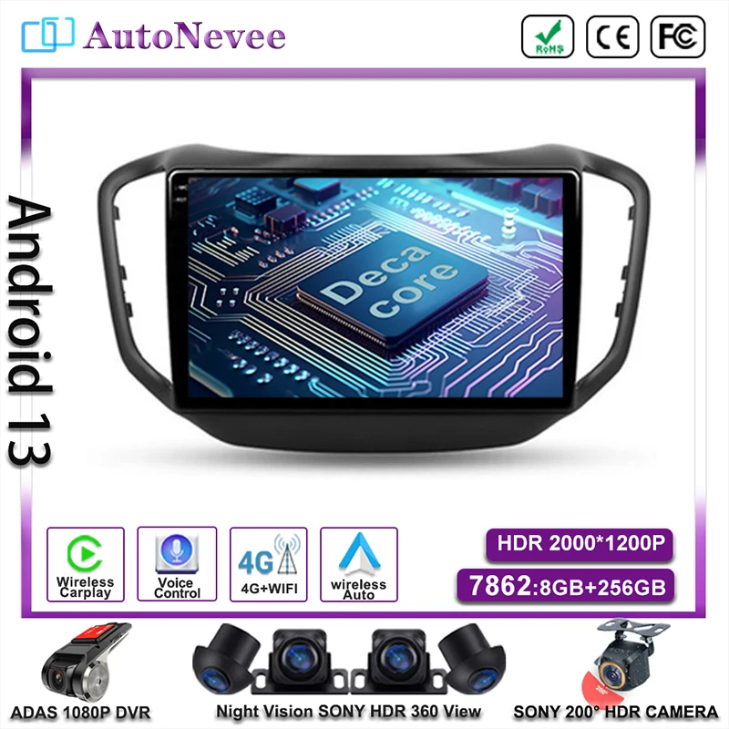 

Android 13 For Chery Tiggo 5 2014-2020 Radio NO 2DIN Carplay Head Unit Player Screen GPS Navigation DVD Stereo Multimedia Car