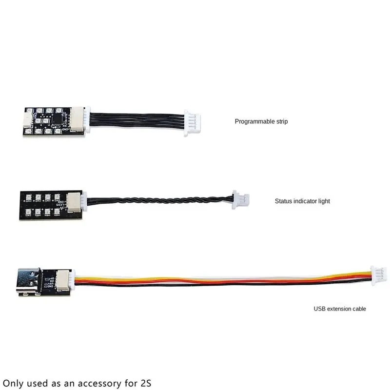 B50B-2S Brushless PTZ Gimbal Parts Programmable Light Strip LED Status Indicator USB Adapter Cable For FPV