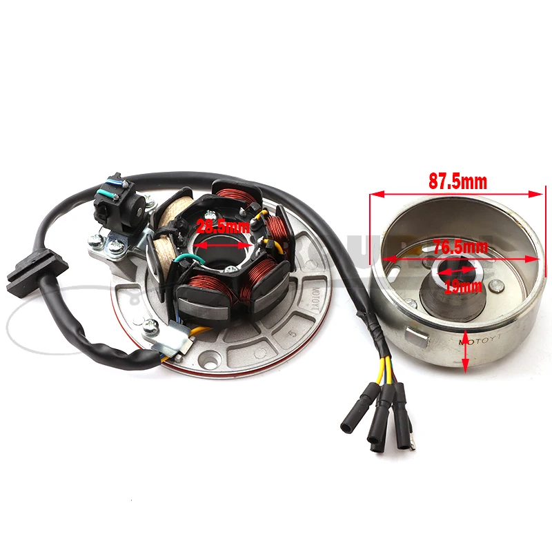 12V střídavého zapalování magneta statoru setrvačníku souprava s lehký pro YINXIANG YX 140cc 150cc 160cc omráčit BSE SDG SSR pitsterpro motokrosových jízdní kolo