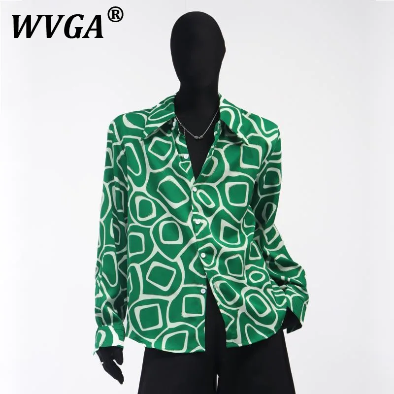 

WVGA весна осень новые мужские рубашкиTide High Street элегантный модный дизайн рубашки с длинными рукавами панк ниша свободная шикарная повседневная рубашка W8509