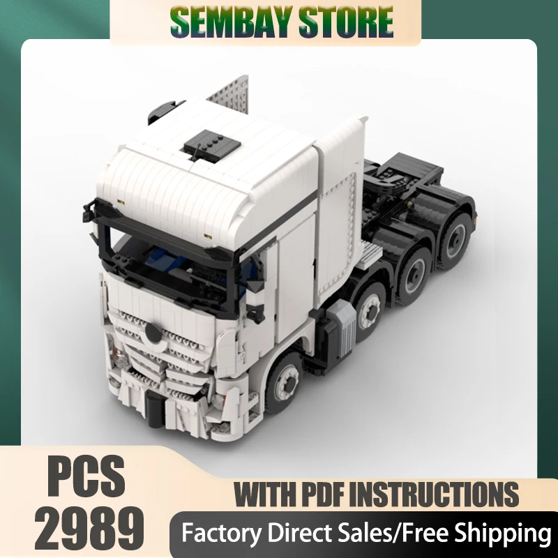 سيارة حضرية Moc قوالب بناء شاحنة وحدات 8X4 RC جرار نموذج التكنولوجيا كتل عيد الميلاد لتقوم بها بنفسك لعبة البناء هدايا العيد #1
