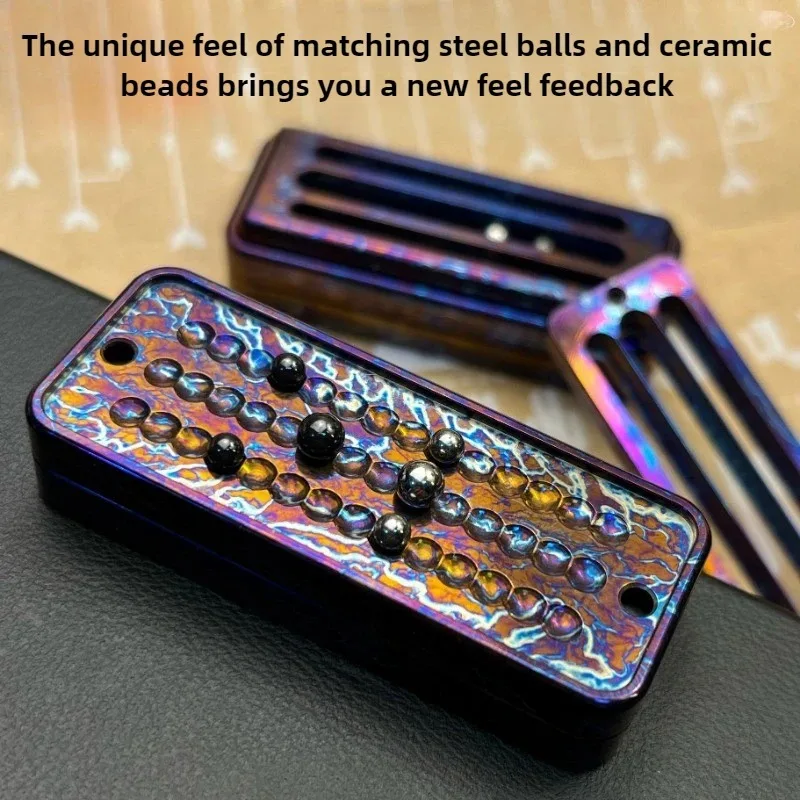 

Halooplayer Sunday Buckball EDC Mechanical Metal Dense Track Fingertip Pushing and Decompression Desktop Toy