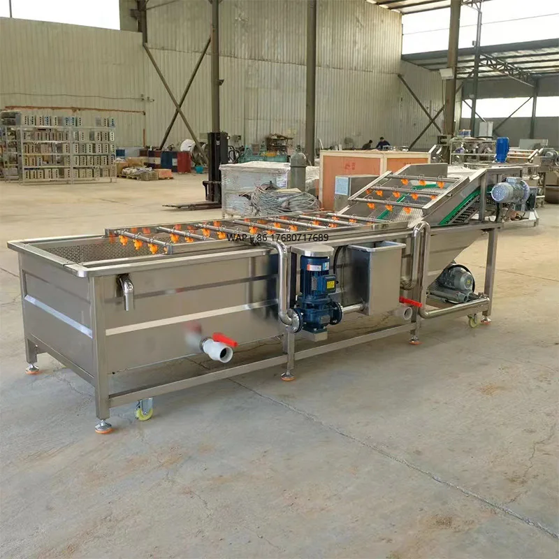 Lavadora más barata de frutas y verduras, lavadora de hojas de moringa, jengibre, ajo, ostras, precio de línea de limpieza