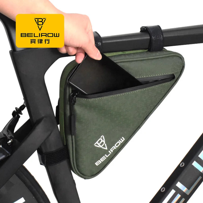 

Mountain bike waterproof upper pipe bag, road bike triangular beam bag, front crossbeam tool bag, outdoor cycling equipment