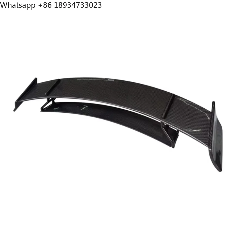 for RT900 Carbon Fiber GT Lip Wing Spoiler for Benz C190 AMG GT GTS GTR Rear Trunk Deck with Double Position