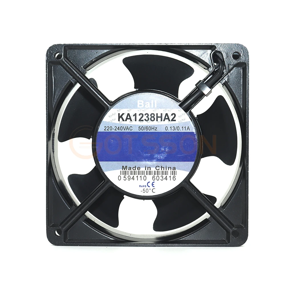 Ventilador de Resistência a Alta Temperatura, KA1238HA2, 220V, 12cm, 120mm, 120x120x38mm, Novo