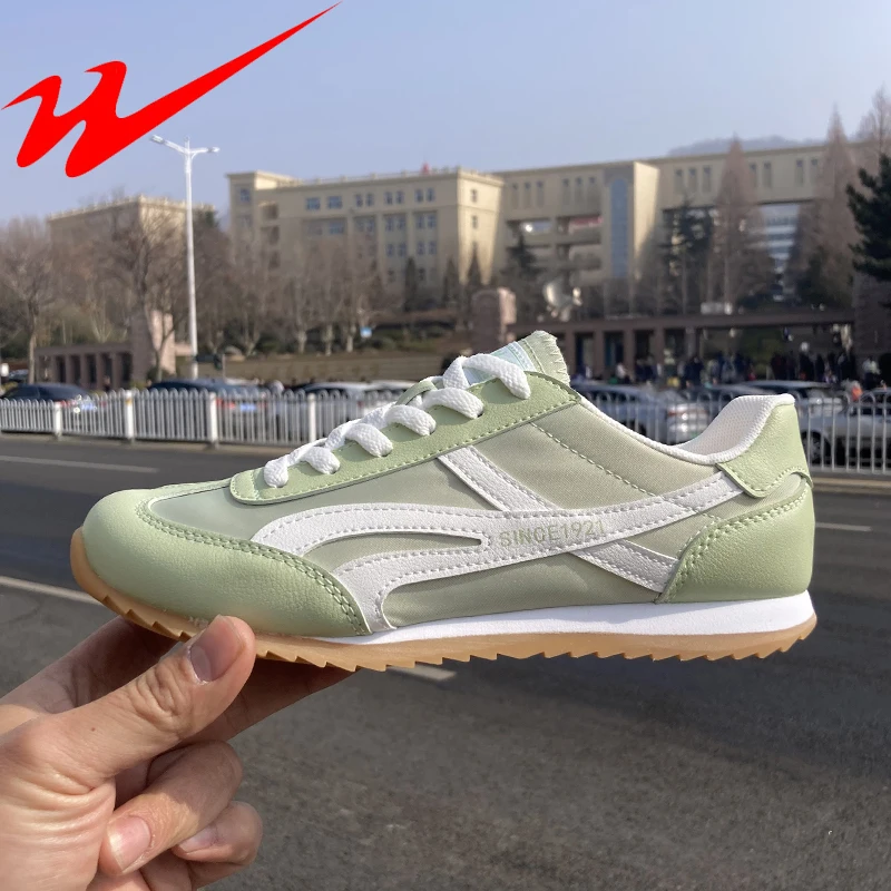 double-star-dequn-running-oes-women's-spring-autumn-spor-girl's-retro-forrest-gump-sle-oes-breathable-wear-resistant