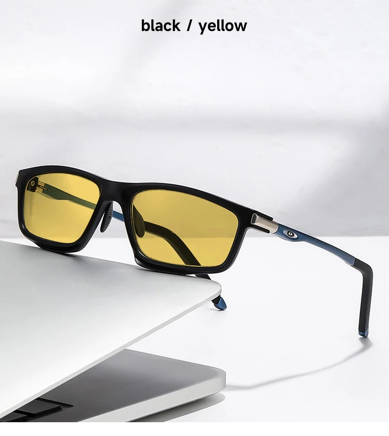 Hohe Qualität Polarisierte Nachtsicht Sonnenbrille Männer Frühling Tempel UV400 Fahren Sonnenbrille TR90 Rahmen Brillen – Detail 6