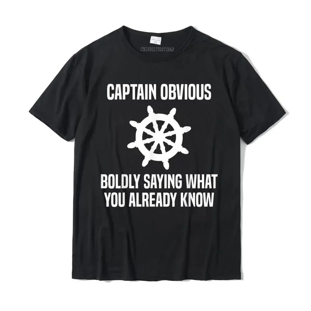 Captain Obvious Boldly Saying What You Already Know T-Shirt Men Hot Sale Unique Tops Shirts Cotton T Shirts Custom