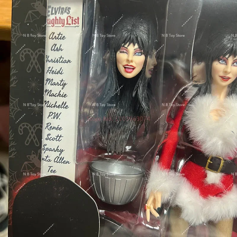 Autentici vestiti di stoffa NECAE Lvira, Mistress of The Dark Christmas Edition da 8 pollici, regali modello fai da te