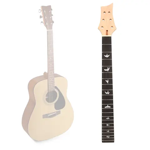 기타 넥 22 프렛 일렉트릭 기타 악기 액세서리 용 솔리드 우드 블랙 우드 지판