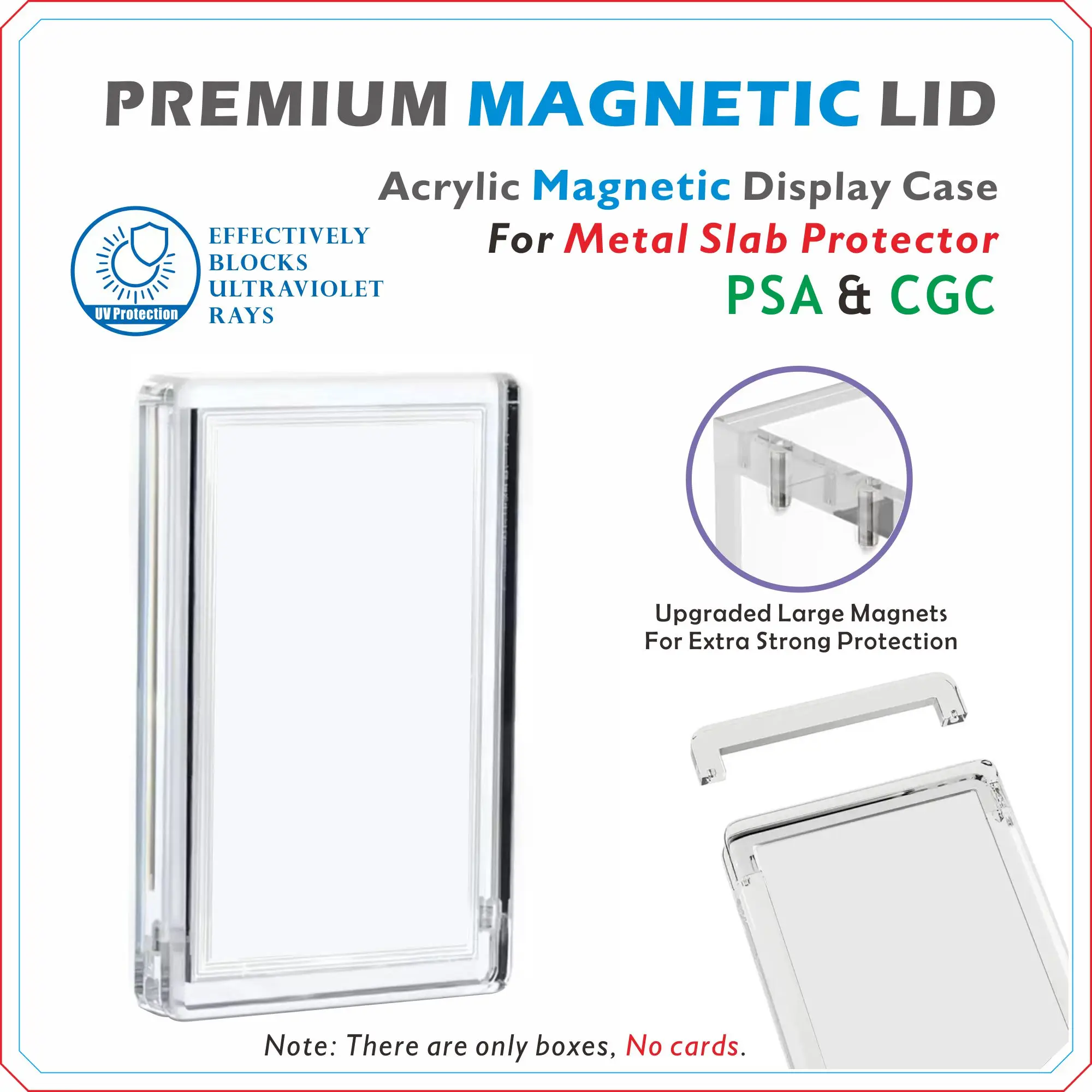 Acrylic MAGNETIC Case For Standard PSA Slabs / CGC Slabs