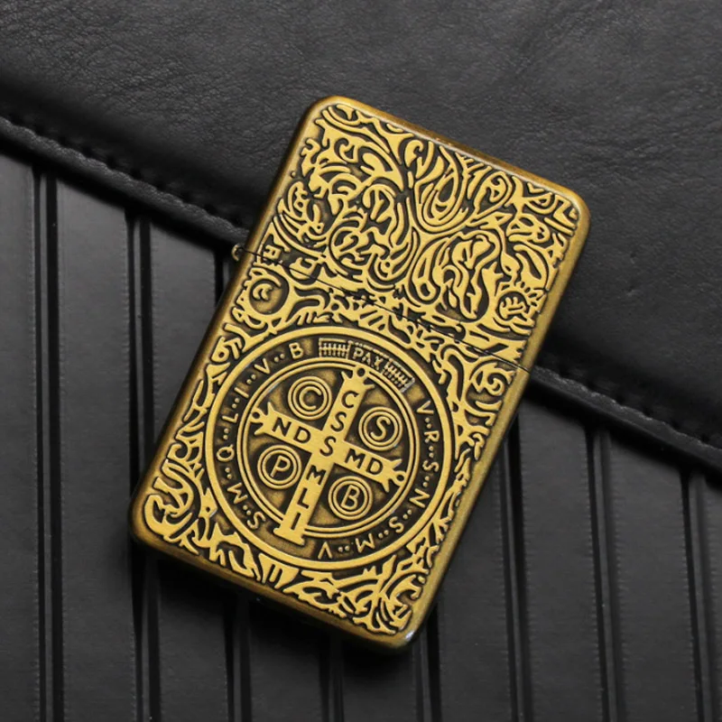 2023 Vintage Constantine Windproof Lighter Metal Torch Compact Butane Inflatable Lighter Antique Series Smoking Accessories Tool