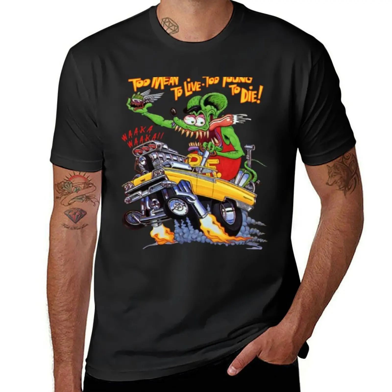 

Rat fink rat fink T-Shirt designer shirts anime Luxury man tee shirts for men