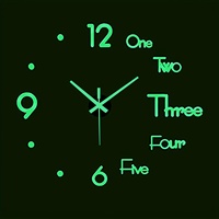 2025 Modern Design DIY Wall Clock Silent Clocks Acrylic Mirror Stickers Living Room Wall Decoration