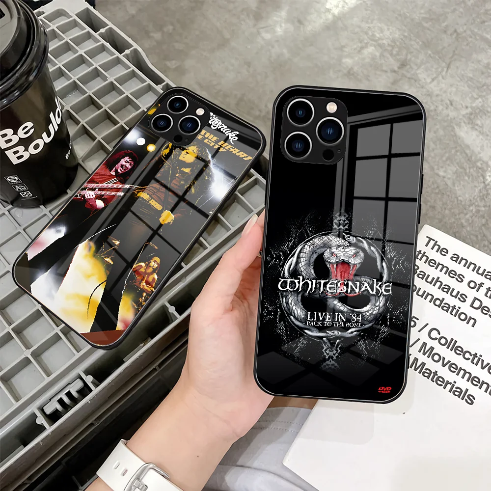 Music Whitesnake Lovehunter Phone Case 2023 For IPhone 15 14 Pro 13 11 12 XR XS MAX 7/8 X Plus 13 Black Glass Covers