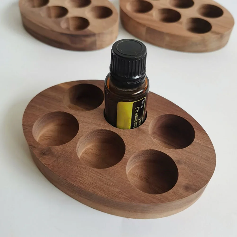 

Wooden Essential Oil Display Box Storage Stand Organizer For Bottles Perfumes Natural Protection Holder Stand