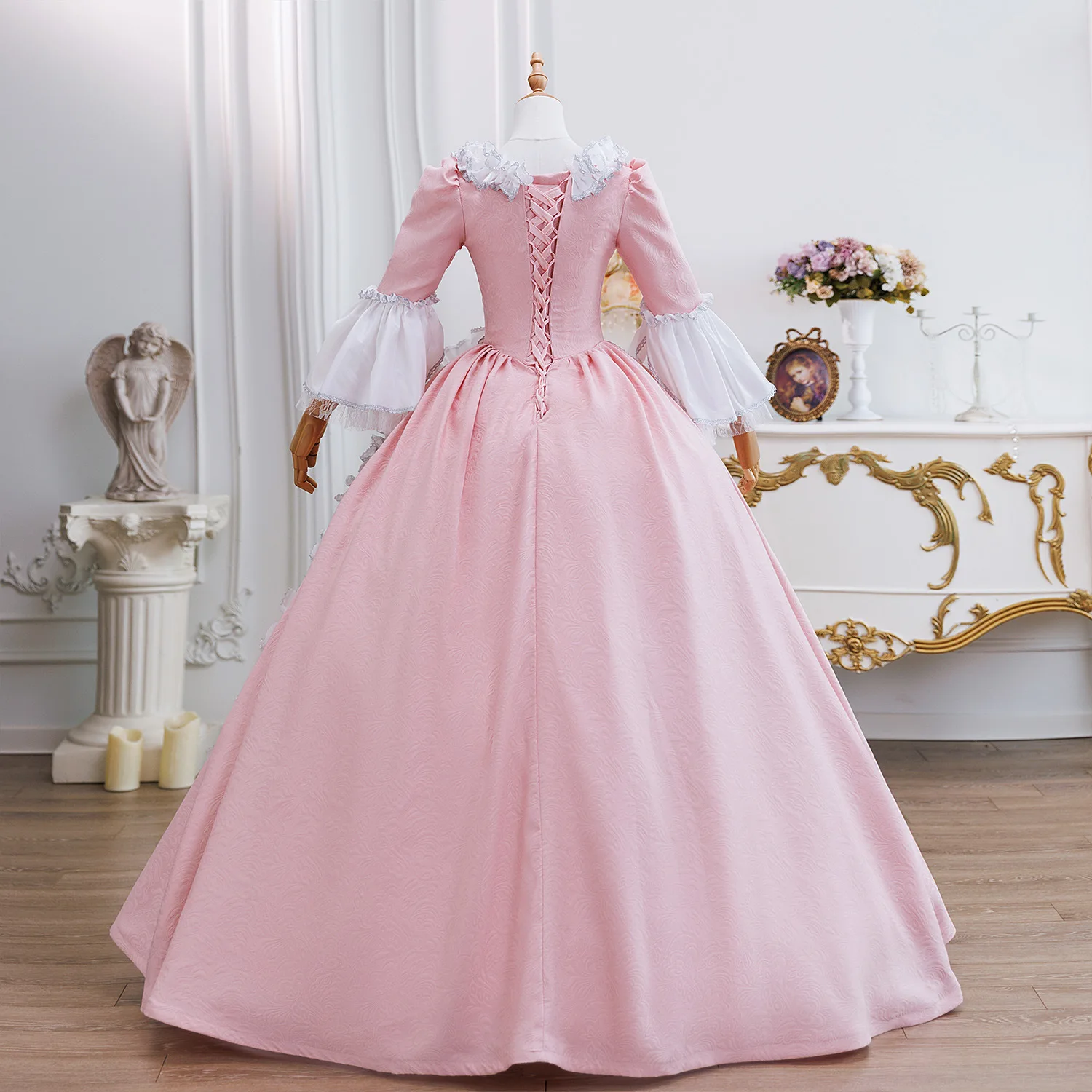French Court Dress Performance Costume, Travel Catwalk Makeup Ball Annual Meeting Princess Dress Drama Flower Wedding Abendkleid