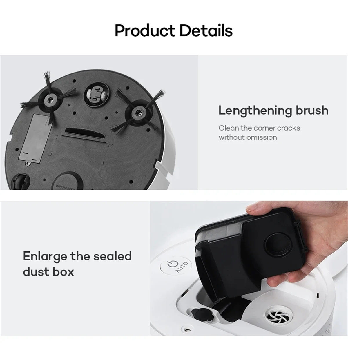 New Wet Mopping USB Rechargeable 5-In-1 Robot Vacuum Cleaner Automatic Cleaning Sweeping Machine Vacuum Cleaners Black