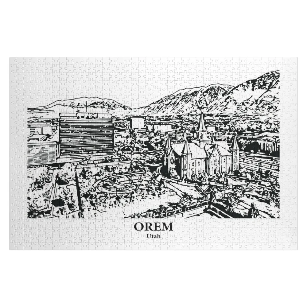

Пазл Orem - Юта с персонализированным фотографией, настраиваемый подарок, головоломка с деревянными животными
