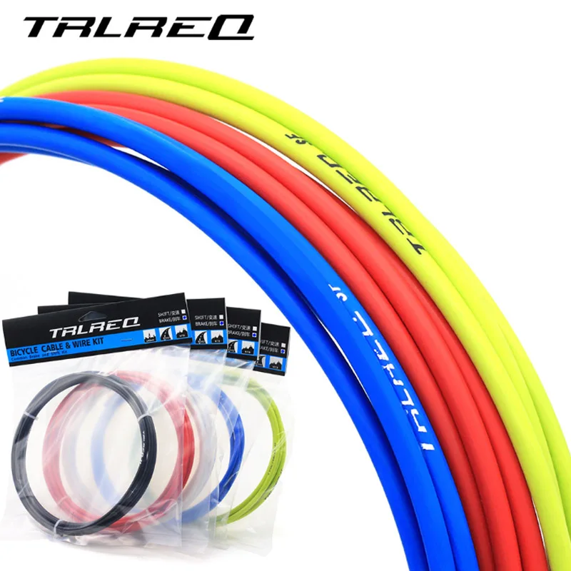 TRLREQ-Cable de freno de bicicleta de 3m, carcasa de Cable de cambio de 4mm/5mm, tubo de Cables de freno de bicicleta de montaña, línea de cambio de