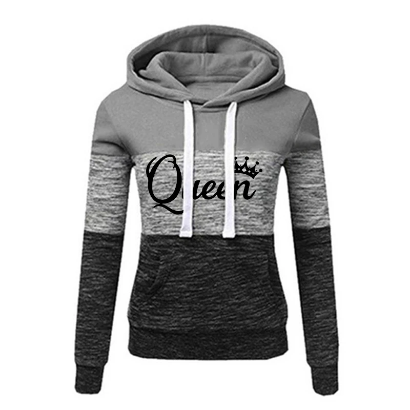 Sudaderas con capucha estampadas para mujer, jersey de manga larga, Otoño e Invierno