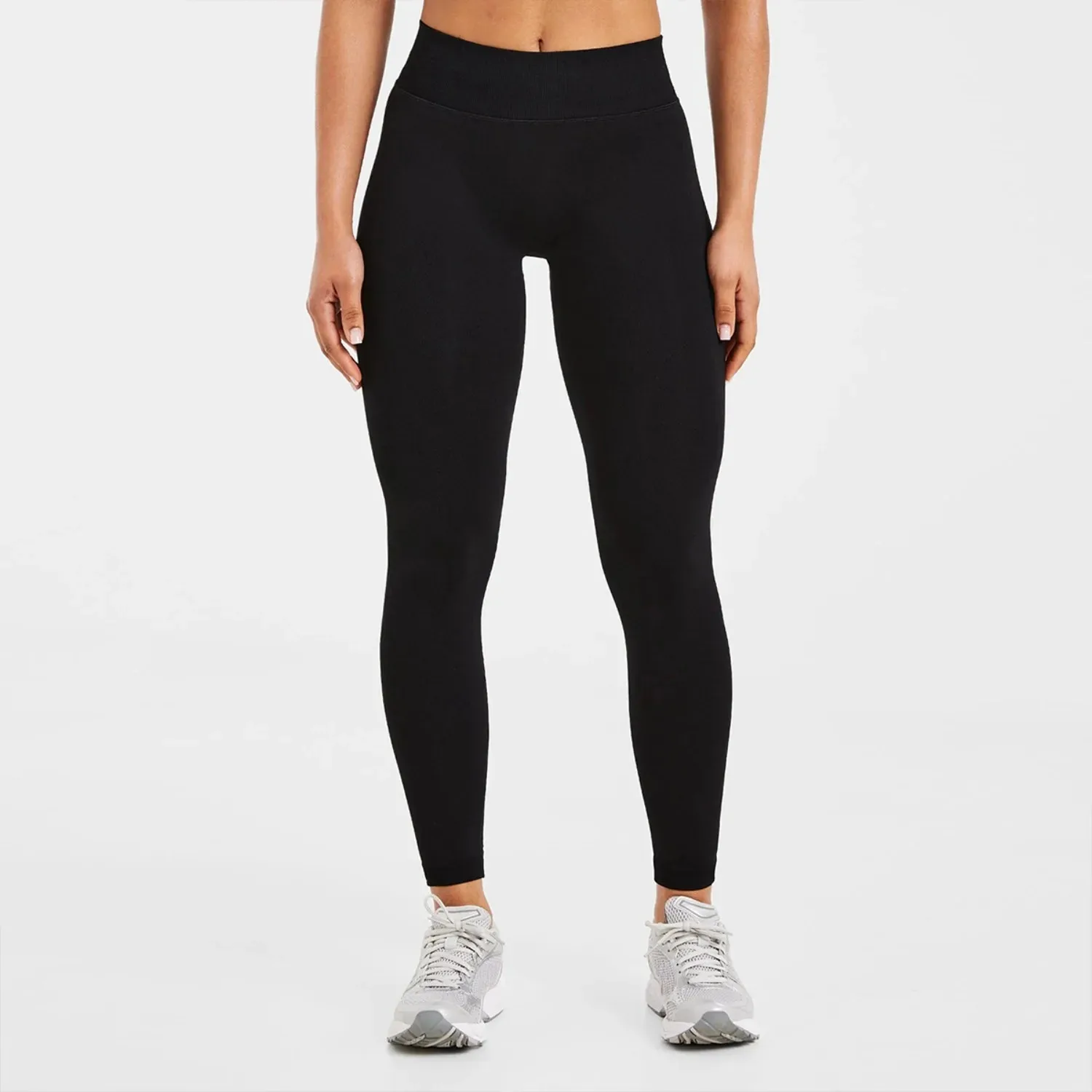 سلس المرأة السراويل الرياضية الصالة الرياضية بلون عالية الخصر الخوخ الأرداف ضيقة تنفس اليوغا السراويل الرياضية طماق #6