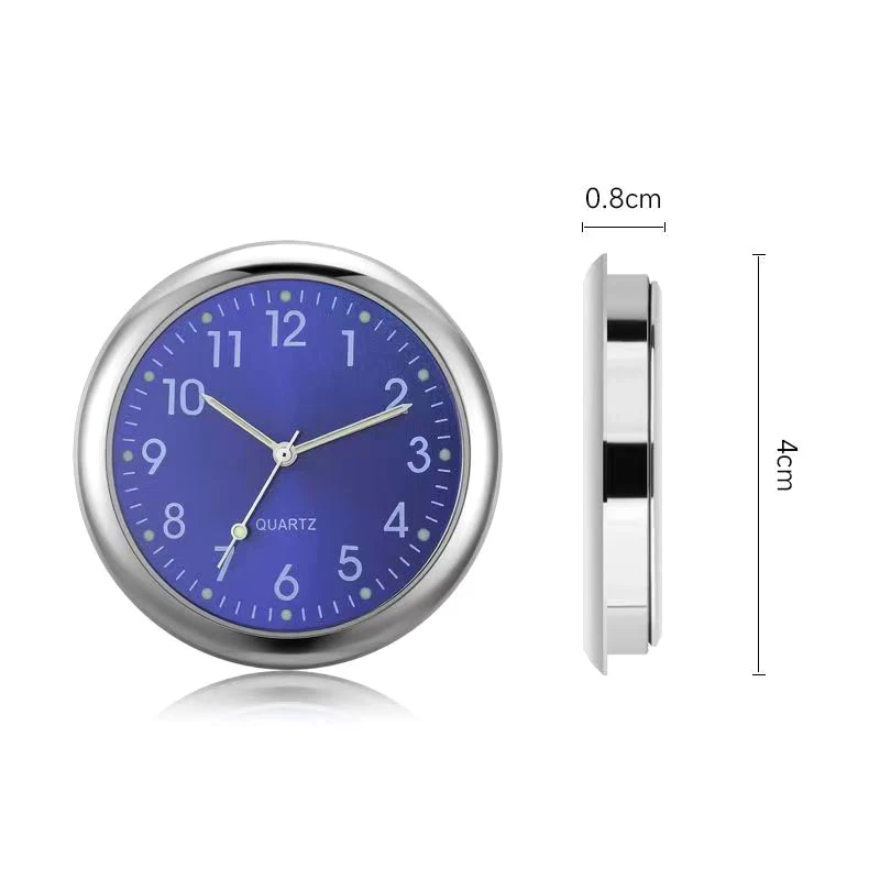 Mini Luminous Car Clock Shock Proof Electronic Clock Shock Proof Stick-On Watch Mechanics Quartz Clocks Auto Dashboard Clock