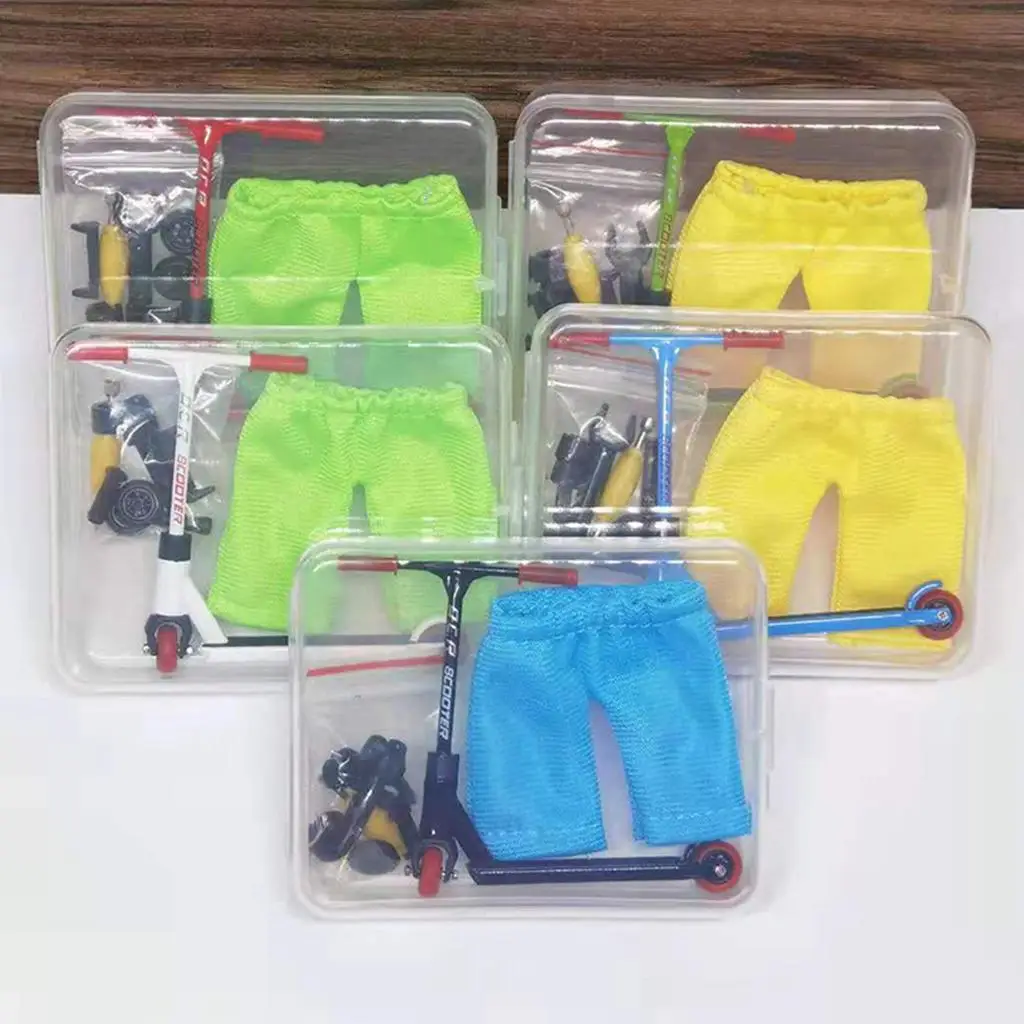 mini size Set, Fingerboard Bikes Scooter Tiny Finger Board Deck Fingertip Movement Party Favors for Kids Gifts