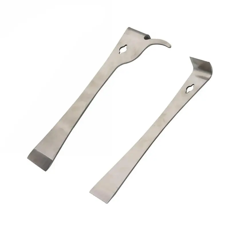 1Pc Stainless Steel Pry Bar Scraper 10 Inch Pry Tool Scraper Multifunction Lever Wooden Board Dismantling Spatula Nail Lift Tool
