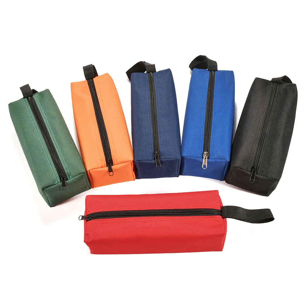 Oxford Canvas Waterproof Storage Hand Tool Bag Screws Nails Drill Bit Metal Parts Fishing Travel Makeup Organizer Pouch Bag Case