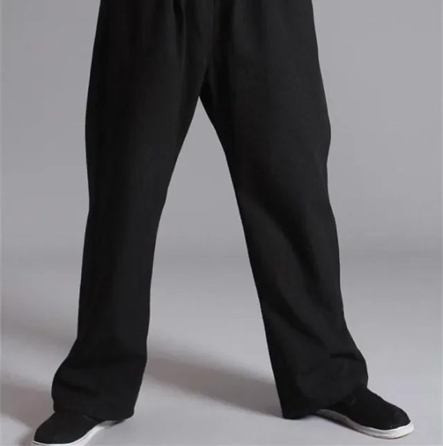 Pantalones de algodón para artes marciales para niños y adultos, pantalones de Kung fu, Tai chi, Wushu Wing Chun, 110cm-190cm, envío gratis