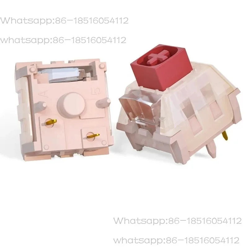 Pudding Keyboard Switch Light Guide Box Mechanical Keyboard Switches 5Pins Linear Smooth