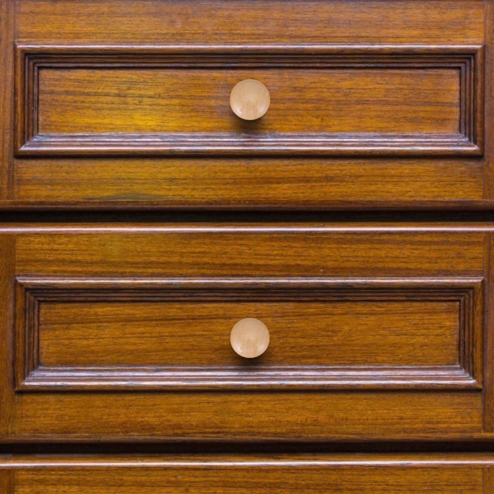 

12 Pcs Solid Wood Handle Diy Cabinet Hardware Cabinent Knobs Door Furniture Kitchen Handles for Cabinets Pull Pulls