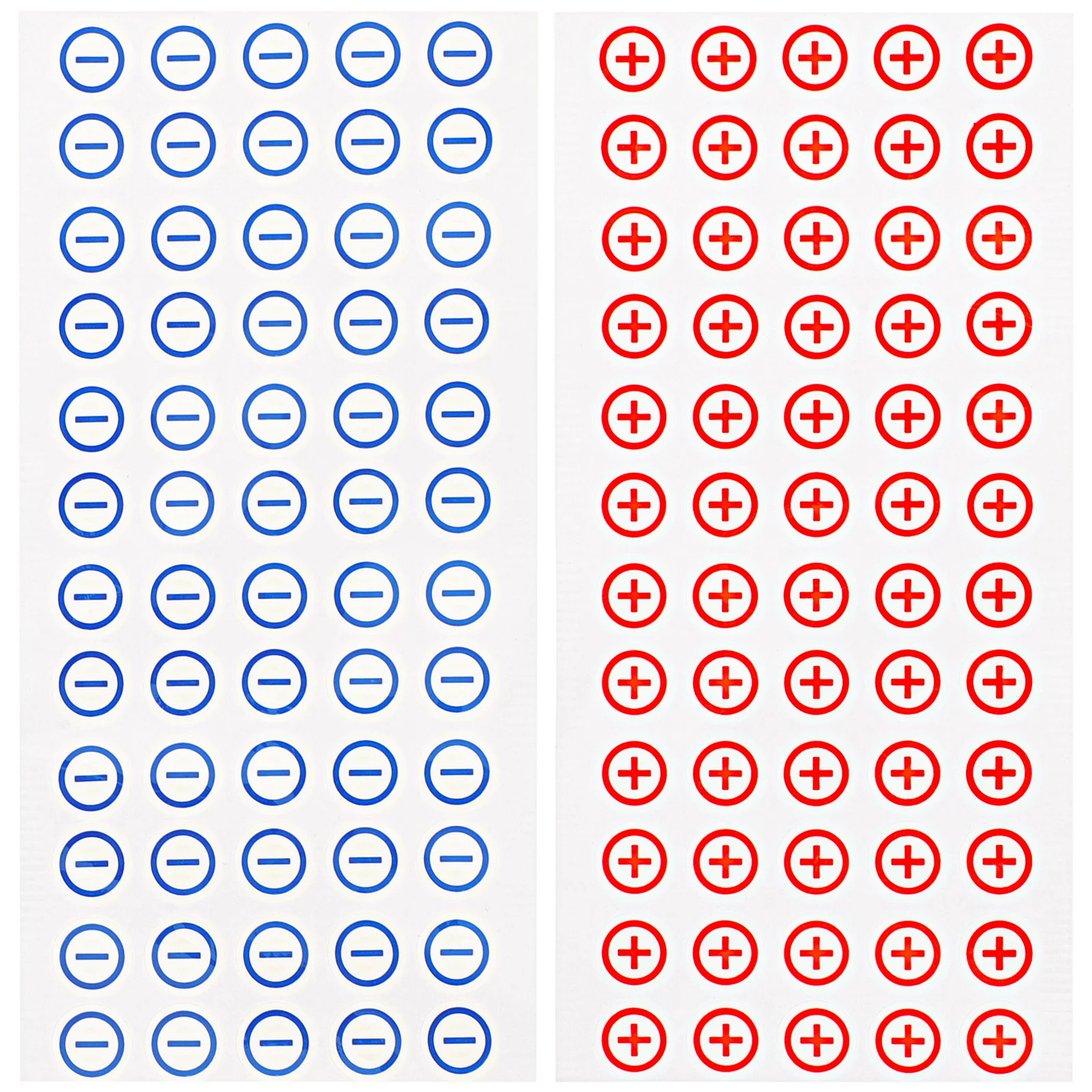 120 قطعة من ملصقات السلامة، ملصق رمز القطبية، سهل التطبيق، علامات تحذير قطبية الآلات، ملصقات السلامة، ملصق التحذير #6