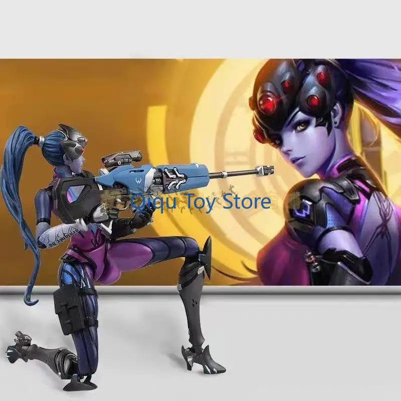 

Overwatch Черная Вдова Эмили Лакерварская жизнь девушка Модель солдата Черной лилии около 17 см