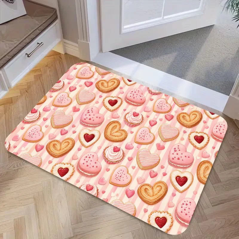 Vibrant Fresh Fruit Print Doormat Colorful Pineapple Orange Grape Pattern Mat Kitchen Entryway Home Decor Floor Rug