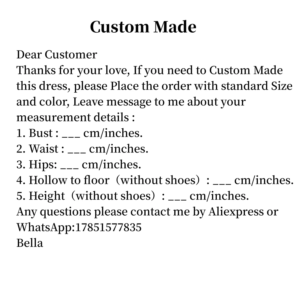 EVLAST Extra Cost for Custom Made in Quinceanera Dress QD1046-