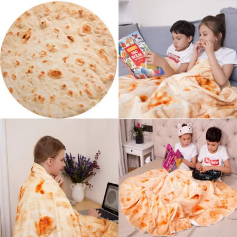 Burrito Pancake Burrito Blanket Giant Double Sided Flannel Blanket Lap Blanket Baby Blanket Bath Towel Pancake