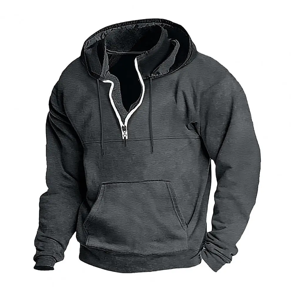 Mens Hoodie Zip Up Hoodie Sweatshirt Zipper Pocket Polka Pot Print Sports Outdoor Hooded Sweatshirt Coat Hoodies Sweatshirts